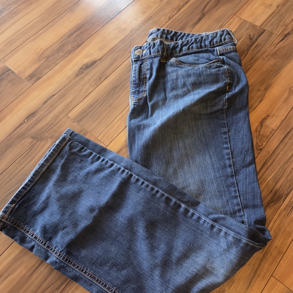 Blue Flare Wide Leg Jeans with Comfort Fit